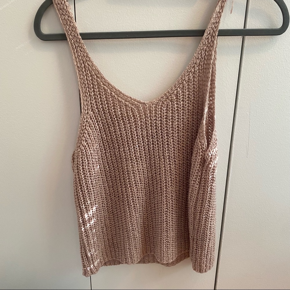 Mauve Knitted tank